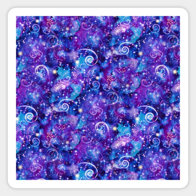 Purple Cosmos Sticker by KirstenStar 